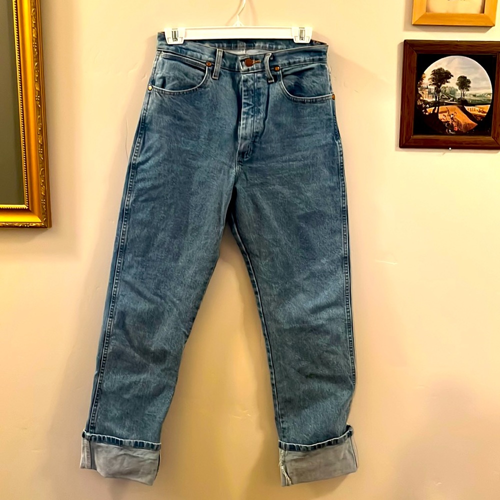 Women’s Jeans, Blue, Wrangler, Size 9X34, Denim, Good Condition